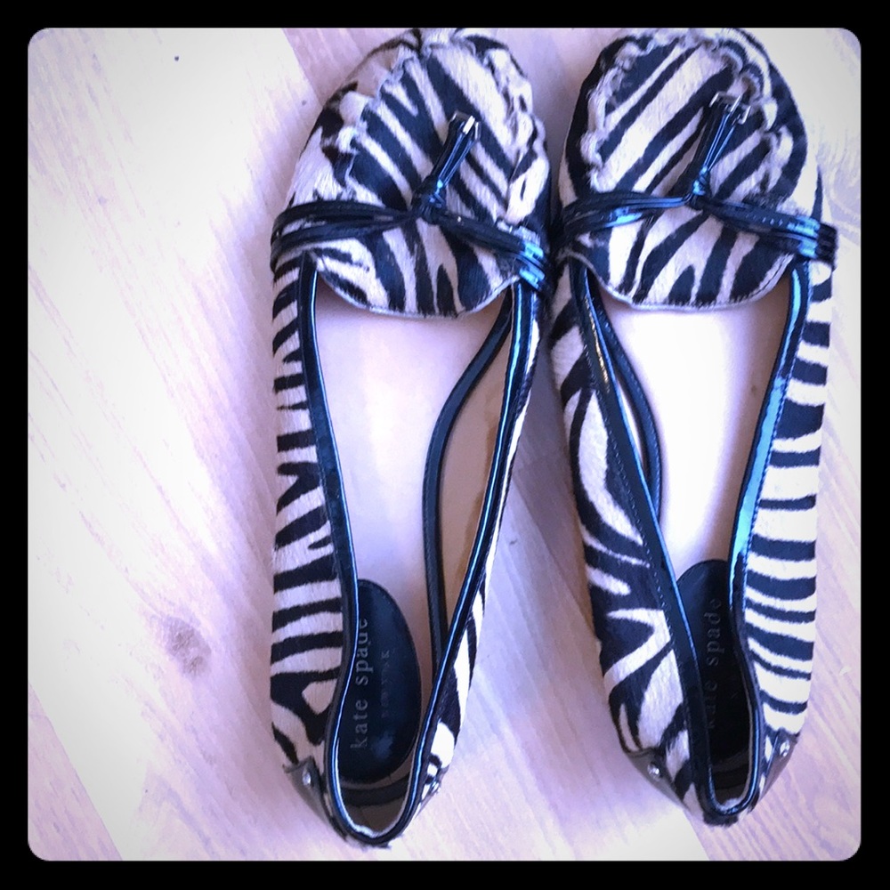 Kate Spade zebra print moccasins!